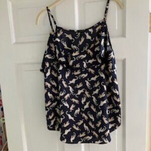 Ann Taylor animal / cougar print camisole